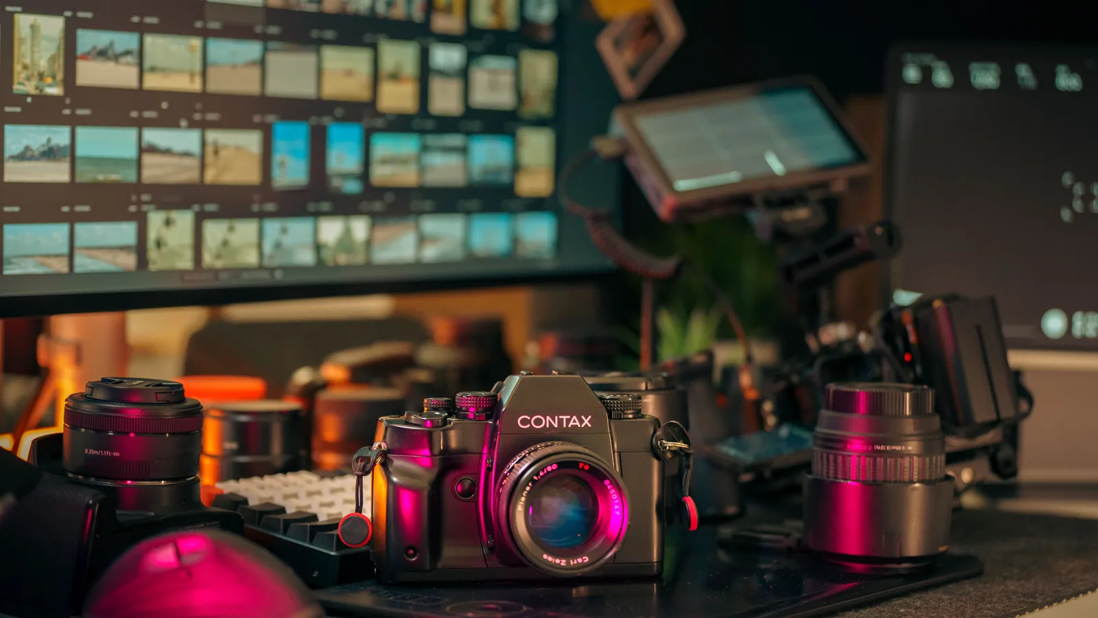 Kreator konten meninjau data monetisasi kanal di studio rumah, ilustrasi pajak AdSense YouTube